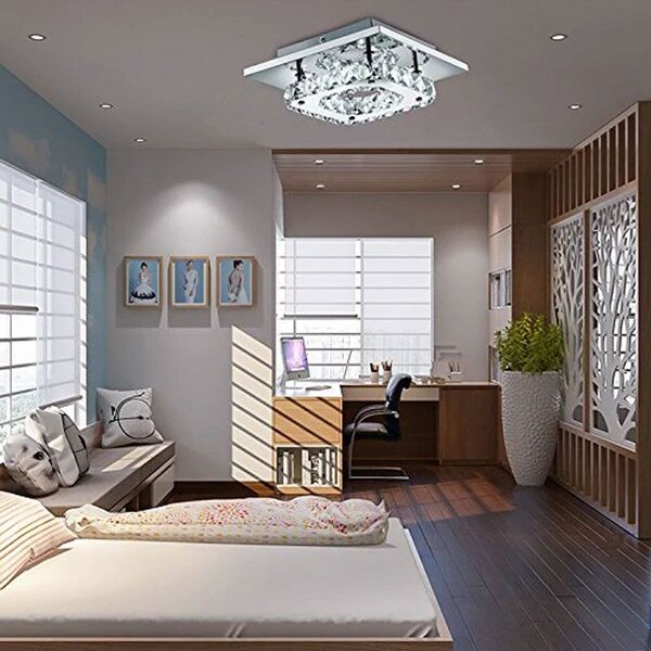 Mennyezeti LED kristály lámpa Glamour 8W APP406-C