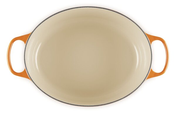 Le Creuset Signature ovális öntöttvas sütő-főzőedény, 40cm, 13,9 l, vulkán