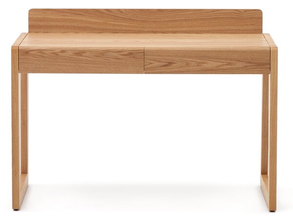 Íróasztal kőrisfa dekoros asztallappal 60x120 cm Arandu – Kave Home