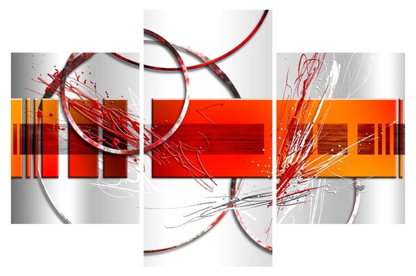 Absztrakt kép (90x60 cm)