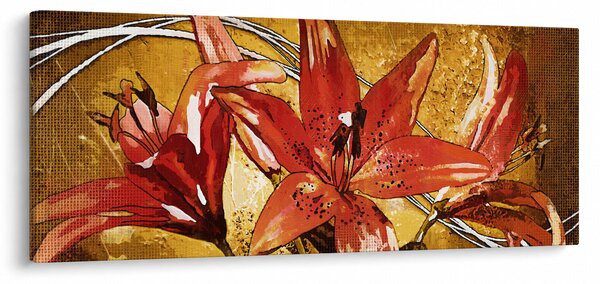 Kép a liliomvirágokról (120x50 cm)