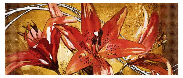 Kép a liliomvirágokról (120x50 cm)