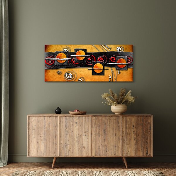 Az absztrakció képe - Bolygók (120x50 cm)