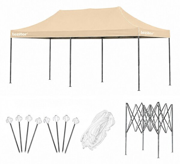 Összecsukható kerti pavilon 3x6 m