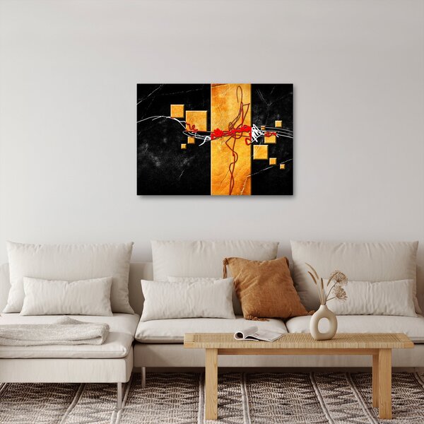 Absztrakt kép - Táncosok (70x50 cm)