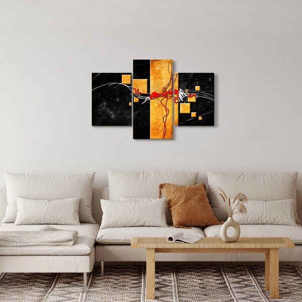 Absztrakt kép - Táncosok (90x60 cm)