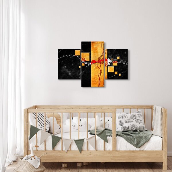 Absztrakt kép - Táncosok (90x60 cm)