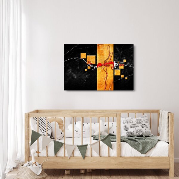 Absztrakt kép - Táncosok (90x60 cm)