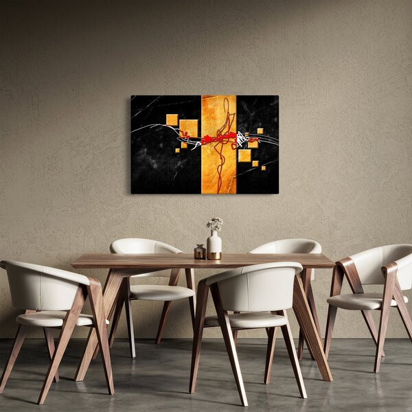 Absztrakt kép - Táncosok (90x60 cm)