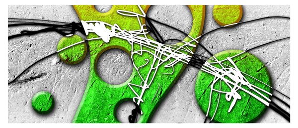 Absztrakt kép (120x50 cm)