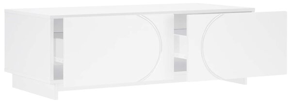 VidaXL Dohányzóasztal Fehér 102 x 50,5 x 35 cm Szerelt Fa