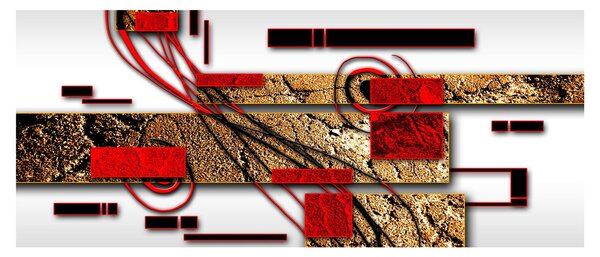 Az absztrakció képe (120x50 cm)