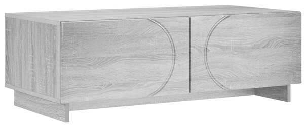 VidaXL Dohányzóasztal Szürke Sonoma 102 x 50,5 x 35 cm Szerelt Fa