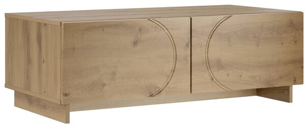 VidaXL Dohányzóasztal Kézműves Tölgy 102 x 50,5 x 35 cm Szerelt Fa