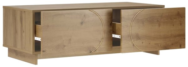 VidaXL Dohányzóasztal Kézműves Tölgy 102 x 50,5 x 35 cm Szerelt Fa