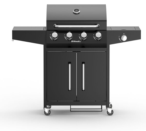Riwall PRO RGG 41 gázüzemű grillsütő 15 kW, 4+1 gázégővel