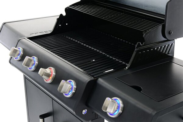 Riwall PRO RGG 41 gázüzemű grillsütő 15 kW, 4+1 gázégővel