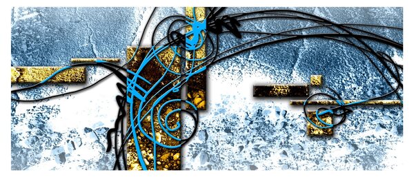 Absztrakt kép (120x50 cm)