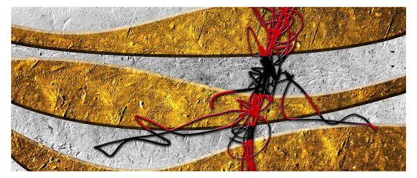 Absztrakt kép (120x50 cm)