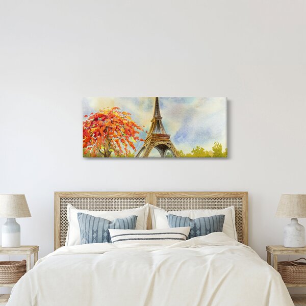 Festett kép az Eiffel-torony (120x50 cm)