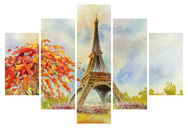 Festett kép az Eiffel-torony (150x105 cm)