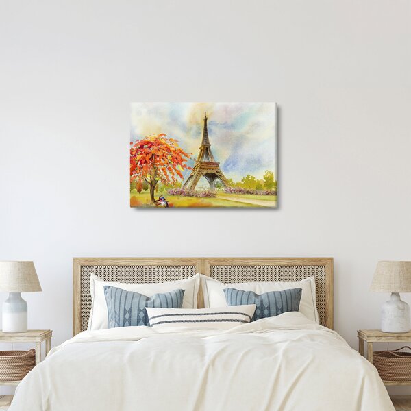 Festett kép az Eiffel-torony (70x50 cm)