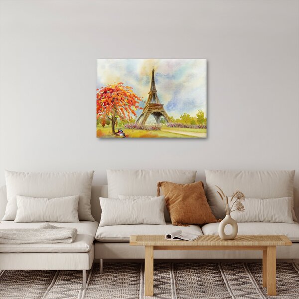 Festett kép az Eiffel-torony (70x50 cm)