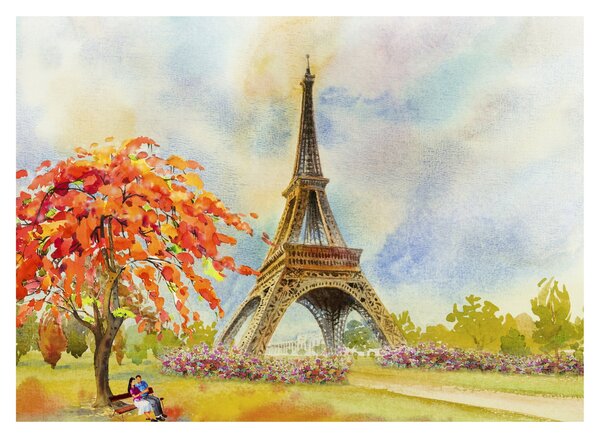 Festett kép az Eiffel-torony (70x50 cm)