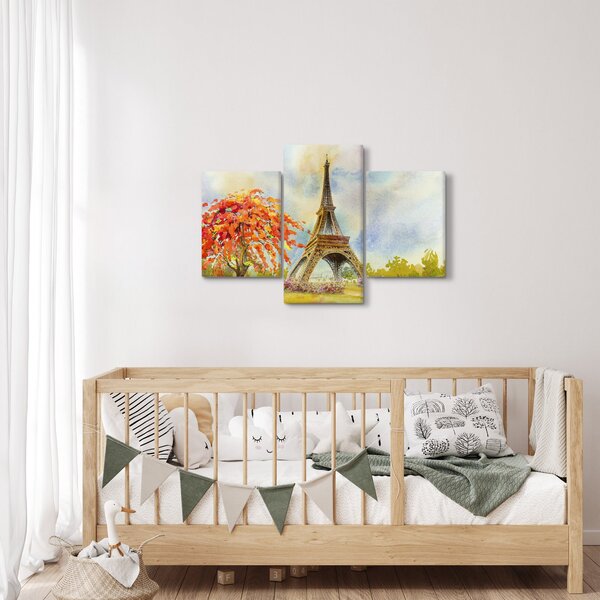 Festett kép az Eiffel-torony (90x60 cm)