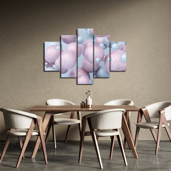 Absztrakt kép - Pasztell gömbök (150x105 cm)