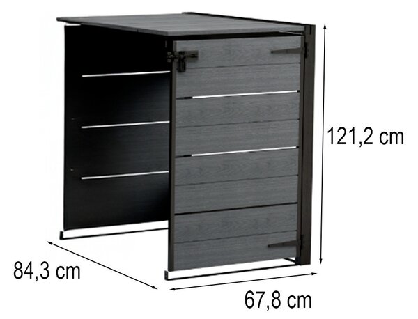 Hide away kültéri szemetes tároló - kiegészító elem 240 L