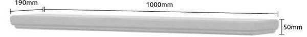 Falipolc, 100 cm, fehér - PERCE NEIGE