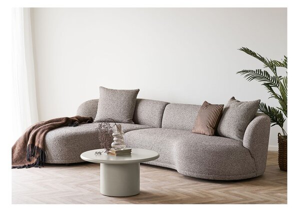 Krémszínű kerek dohányzóasztal ø 80 cm Nagano – House Nordic