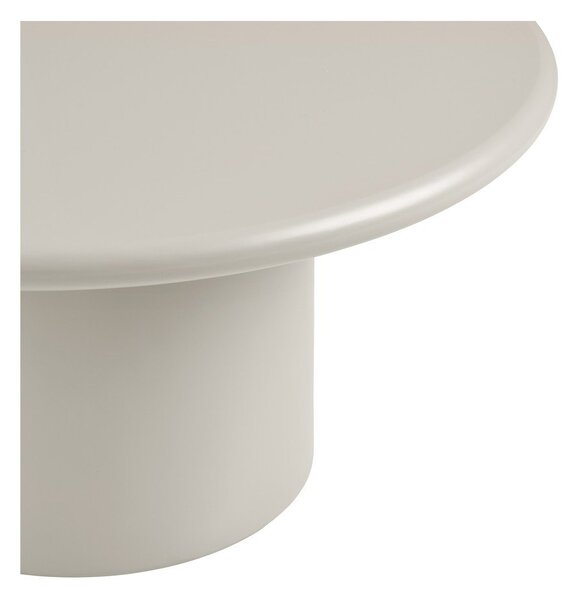 Krémszínű kerek dohányzóasztal ø 80 cm Nagano – House Nordic