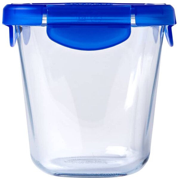 Pyrex Cook&Go hőálló üvegtál műanyag tetővel 12x12 cm 0.8 l