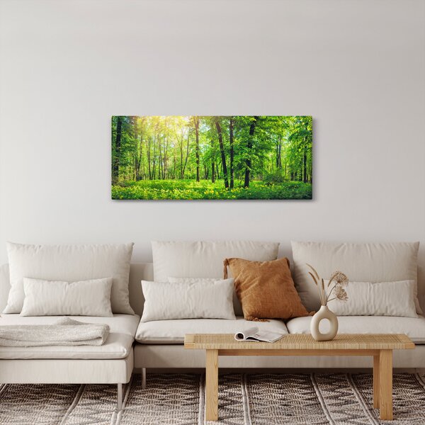 Kép - Tavaszi lomberdő (120x50 cm)
