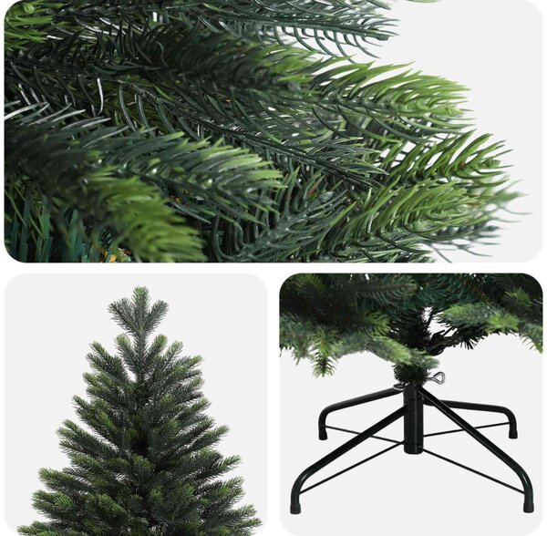 Műanyag Hajtogatós Karácsonyfa 120 cm PVC és fém Zöld
