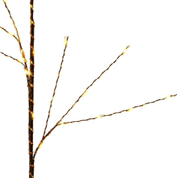 LED-es rézág karácsonyi dekoráció 3 db Barna 62 cm Acél 165 LED