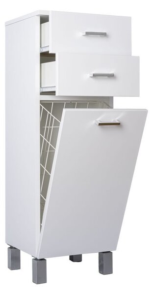 Viva STYLE fürdőszobai ÁLLÓSZEKRÉNY 100 szennyestartós - 2 fiók - 35 x 33 x 100 cm