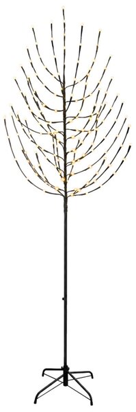 LED Karácsonyi Fenyő Fekete 210 cm Acél 180 LED