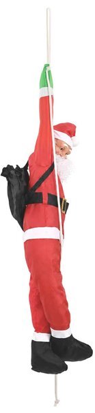 Kötélen függő Mikulás Piros 30 x 15 x 130 cm Poliészter