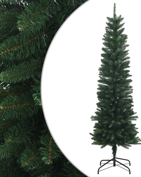 Artificial Slim Christmas Tree 150 cm PE és PVC Zöld