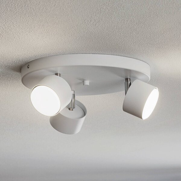 Eko-Light Cloudy mennyezeti spotlámpa, 3 izzós, fehér, dimmelhető, Fehér / opál, Nappali / Étkező, fém, Modern