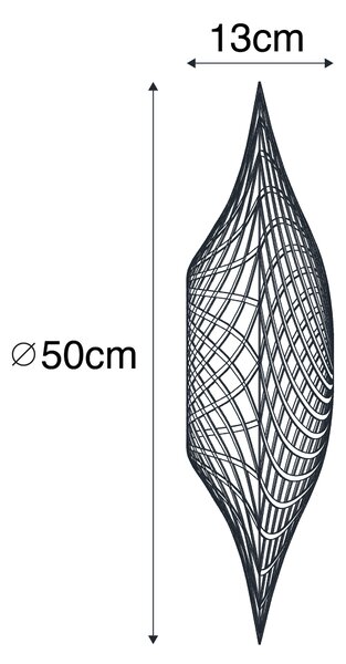 Keleti lámpabúra bambusz 50 cm - Rina