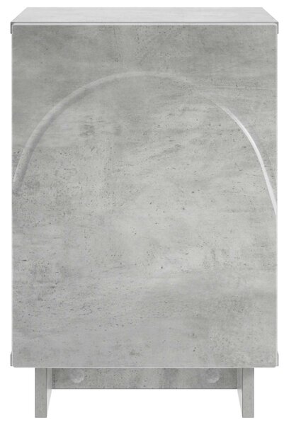 Éjjeliszekrény Betonszürke 33,5 x 34,5 x 50 cm Szerelt Fa