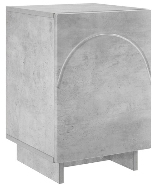 Éjjeliszekrény Betonszürke 33,5 x 34,5 x 50 cm Szerelt Fa