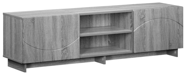 TV állvány 140 x 34,5 x 40 cm Szürke Sonoma Szerelt Fa