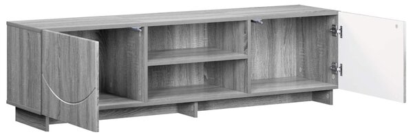 TV állvány 140 x 34,5 x 40 cm Szürke Sonoma Szerelt Fa