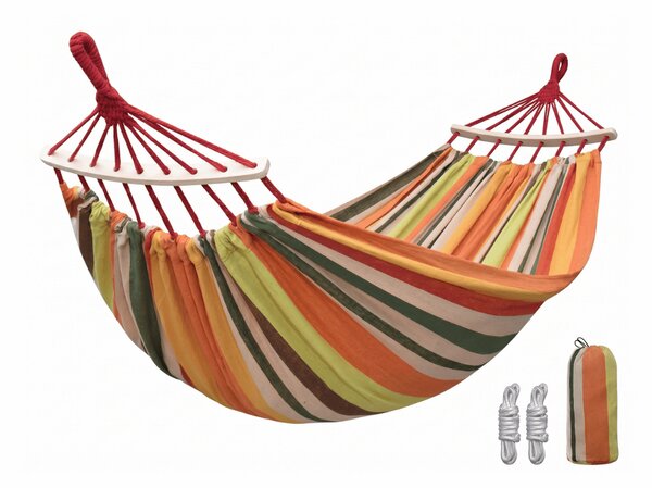 Függőágy ZENVIO COMFORT 200x80 cm, narancssárga + ingyenes táska