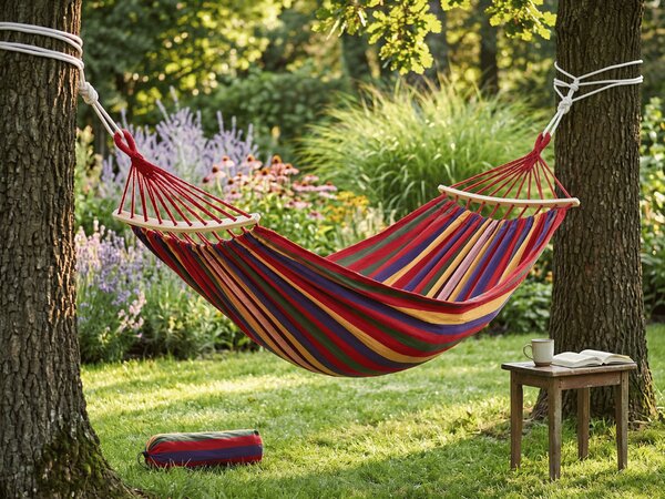 Függőágy ZENVIO COMFORT 200x80 cm, piros + ingyenes táska
